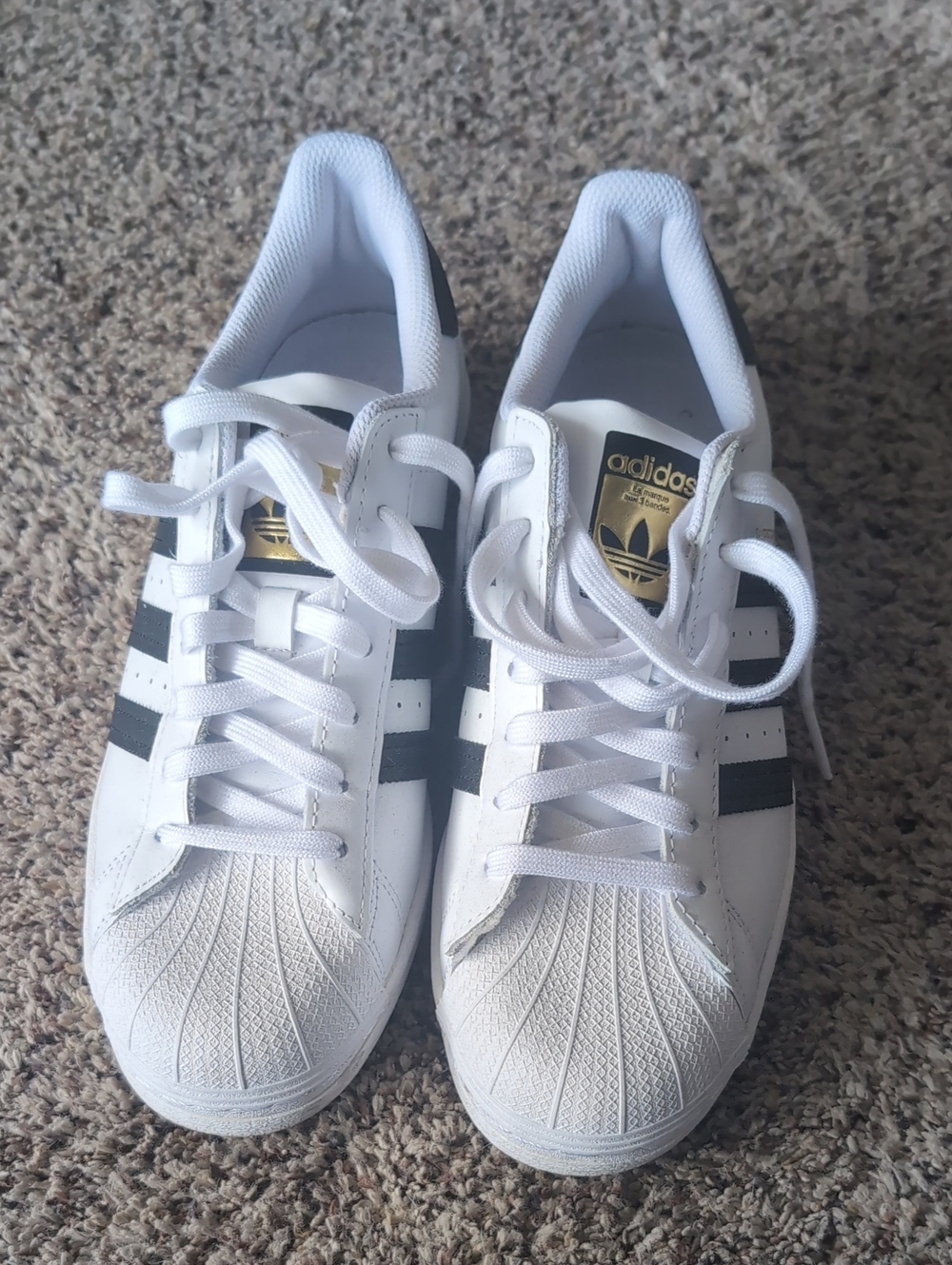 adidas Women's Superstar White and Black